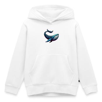 Wal - Kinder Premium Organic Hoodie - Weiß - Vorne - AI Model Kid Female (0cm)