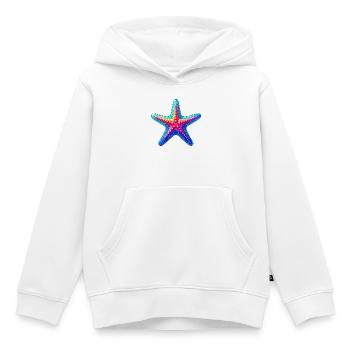 Étoile de mer - Sweat Premium à capuche enfant bio - blanc - Devant - AI Model Kid Female (0cm)