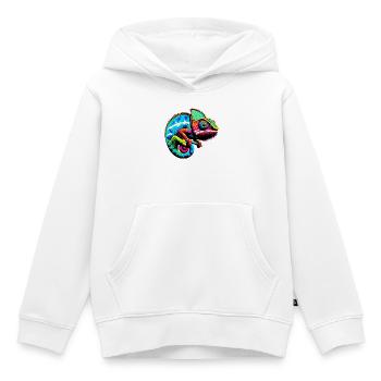 Chamäleon - Kinder Premium Organic Hoodie - Weiß - Vorne - AI Model Kid Female (0cm)