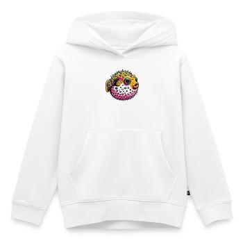 Kugelfisch - Kinder Premium Organic Hoodie - Weiß - Vorne - AI Model Kid Female (0cm)