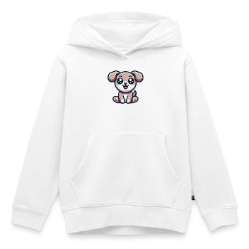 Niedlicher Hund - Kinder Premium Organic Hoodie - Weiß - Vorne - AI Model Kid Female (0cm)