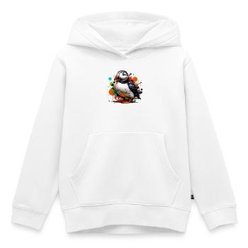 Papageitaucher - Kinder Premium Organic Hoodie - Weiß - Vorne - AI Model Kid Female (0cm)