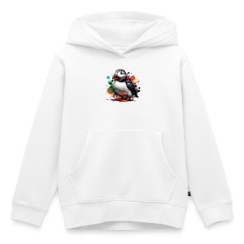 Papageitaucher - Kinder Premium Organic Hoodie - Weiß - Vorne - AI Model Kid Female (0cm)
