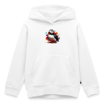 Papageitaucher - Kinder Premium Organic Hoodie - Weiß - Vorne - AI Model Kid Female (0cm)