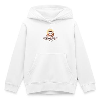Notizen am Morgen - Kinder Premium Organic Hoodie - Weiß - Vorne - AI Model Kid Female (0cm)