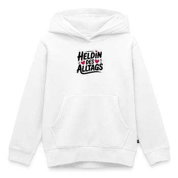 Heldin des Alltags Design - Kinder Premium Organic Hoodie - Weiß - Vorne - AI Model Kid Female (0cm)