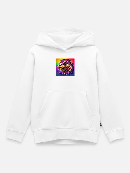 Otter - Kinder Premium Organic Hoodie - Weiß