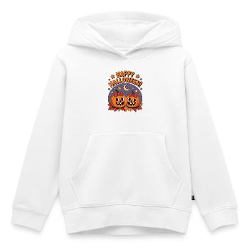 Cuddly Pumpkin Heads Halloween - Kids Premium Organic Hoodie - white - Front - AI Model Kid Female (0cm)