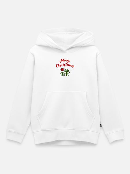Merry Christmas Geschenke - Kinder Premium Organic Hoodie - Weiß