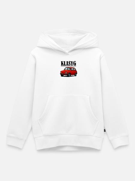 126p Edel - Kinder Premium Organic Hoodie - Weiß
