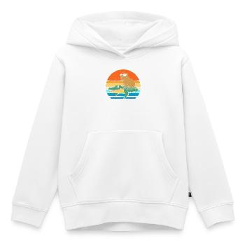 Bon anniversaire - Sweat Premium à capuche enfant bio - blanc - Devant - AI Model Kid Female (0cm)