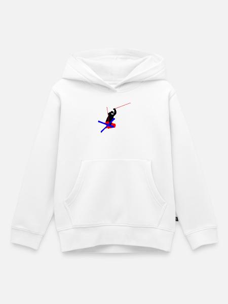Freestyle ski - Kinder Premium Organic Hoodie - Weiß