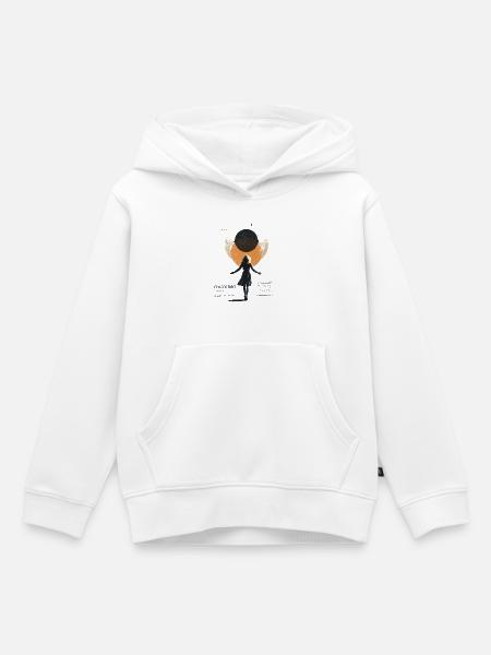 Mondscheinkind im Traumkreis - Kinder Premium Organic Hoodie - Weiß