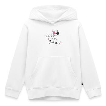 Bonne Année - Sweat Premium à capuche enfant bio - blanc - Devant - AI Model Kid Female (0cm)
