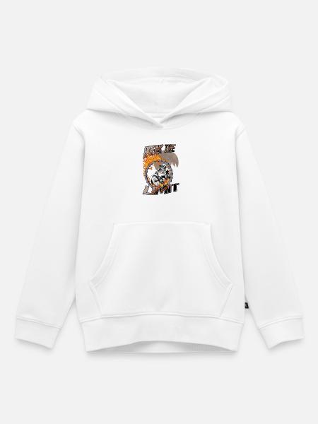 BMX Break the Limit Feuer - Kinder Premium Organic Hoodie - Weiß