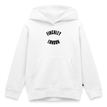 Finchley London Arc Emblem - Kids Premium Organic Hoodie - white - Front - AI Model Kid Female (0cm)