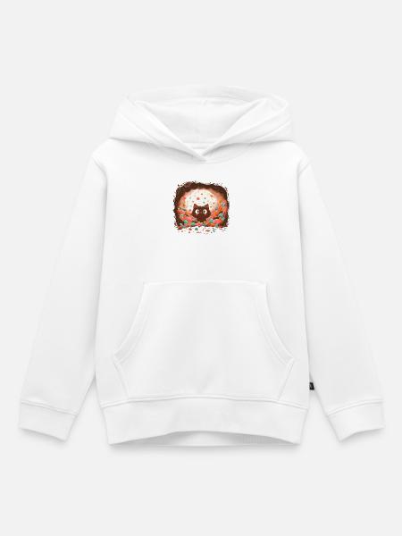 Katzentraum im Zuckerkreisel - Kinder Premium Organic Hoodie - Weiß