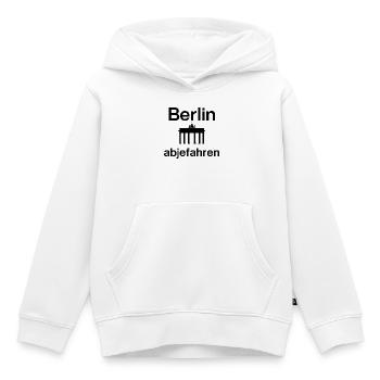 Berlin abjefahren, City Pulse ! Porte de Brandebourg - Sweat Premium à capuche enfant bio - blanc - Devant - AI Model Kid Female (0cm)