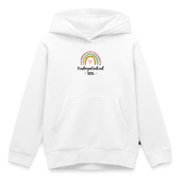 Kindergarten Child 2025 Rainbow Daycare Kindergarten - Kids Premium Organic Hoodie - white - Front - AI Model Kid Female (0cm)