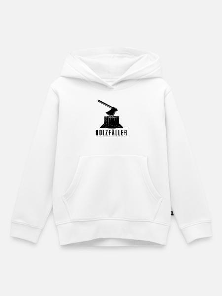 Holzfäller - Kinder Premium Organic Hoodie - Weiß