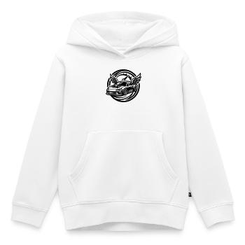 Compteur de réglage de voiture - Sweat Premium à capuche enfant bio - blanc - Devant - AI Model Kid Female (0cm)