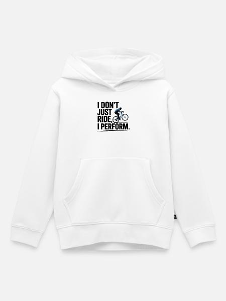 Ride Perform Künstlerisch - Kinder Premium Organic Hoodie - Weiß