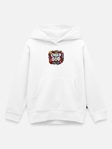 Child of God - Kinder Premium Organic Hoodie - Weiß