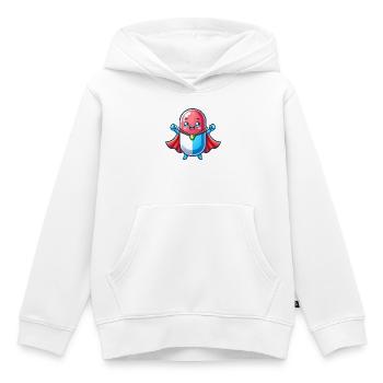 Helden Pille Superheld Medizin Tabletten Held - Kinder Premium Organic Hoodie - Weiß - Vorne - AI Model Kid Female (0cm)