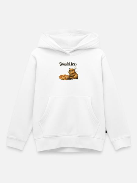Bauchi leer - Kinder Premium Organic Hoodie - Weiß