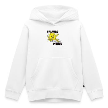 Vacation mode, vacation - Kids Premium Organic Hoodie - white - Front - AI Model Kid Female (0cm)