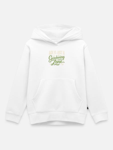 Alter nur Gartenzone | Gärtner Spruch - Kinder Premium Organic Hoodie - Weiß