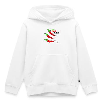 Pepperoni hot - Kinder Premium Organic Hoodie - Weiß - Vorne - AI Model Kid Female (0cm)