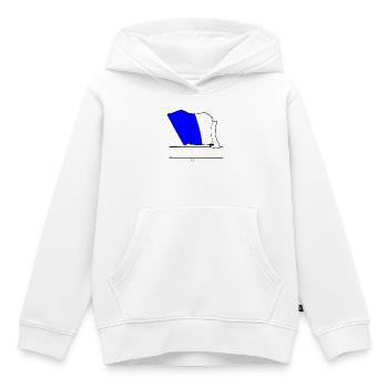 Spa Custom Flagge - Kinder Premium Organic Hoodie - Weiß - Vorne - AI Model Kid Female (0cm)