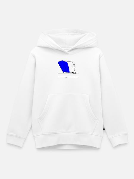 Spa Custom Flagge - Kinder Premium Organic Hoodie - Weiß