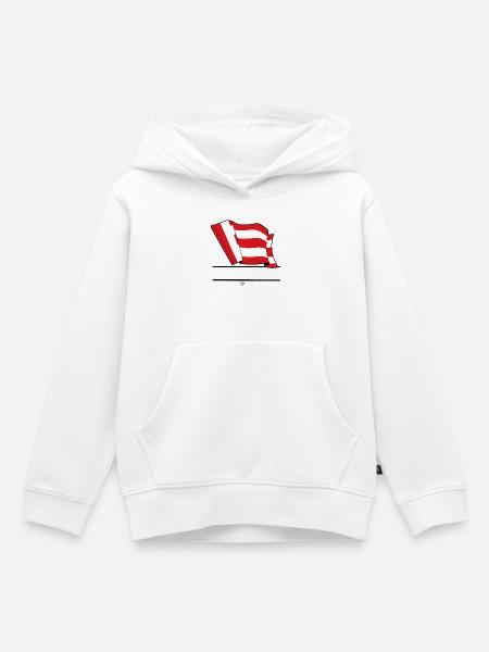 Eindhoven Custom Flag - Kinder Premium Organic Hoodie - Weiß