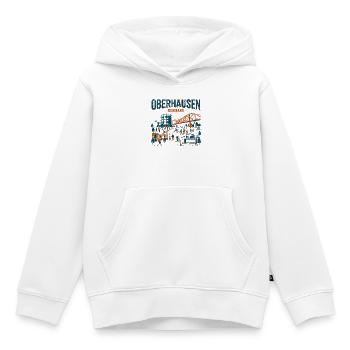 Oberhausen Germany Gasometer And Skybridge Skyline - Kinder Premium Organic Hoodie - Weiß - Vorne - AI Model Kid Female (0cm)
