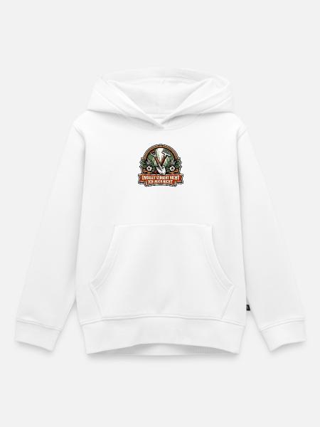 Unkraut vergeht nicht Gartenhumor - Kinder Premium Organic Hoodie - Weiß