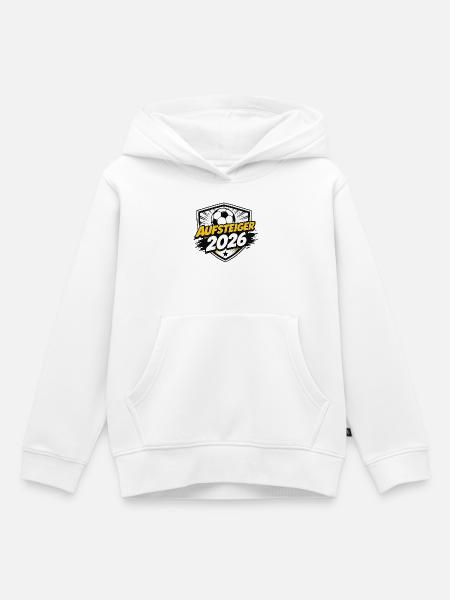 Aufsteiger 2026 Shield - Kinder Premium Organic Hoodie - Weiß