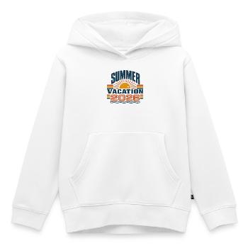 Summer Vacation 2026 Retro Design - Kids Premium Organic Hoodie - white - Front - AI Model Kid Female (0cm)