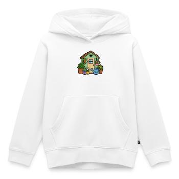 Small garden shed with plants - Kids Premium Organic Hoodie - white - Front - AI Model Kid Female (0cm)