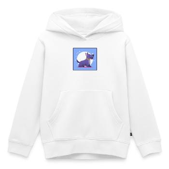Lila Scottish-Terrier (Comic) - Kinder Premium Organic Hoodie - Weiß - Vorne - AI Model Kid Female (0cm)