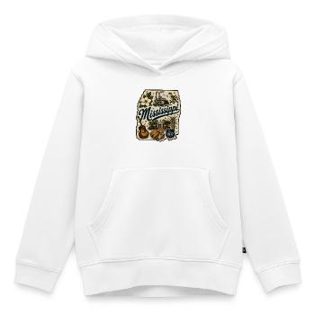 Mississippi Magnolia State Vintage-Aufkleber - Kinder Premium Organic Hoodie - Weiß - Vorne - AI Model Kid Female (0cm)