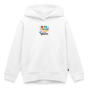 Kita Abgänger Legende - Kinder Premium Organic Hoodie - Weiß - Vorne - AI Model Kid Female (0cm)