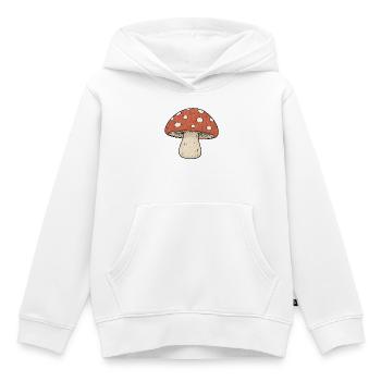 TINY ACTIVISTS | Pilz - Kinder Premium Organic Hoodie - Weiß - Vorne - AI Model Kid Female (0cm)