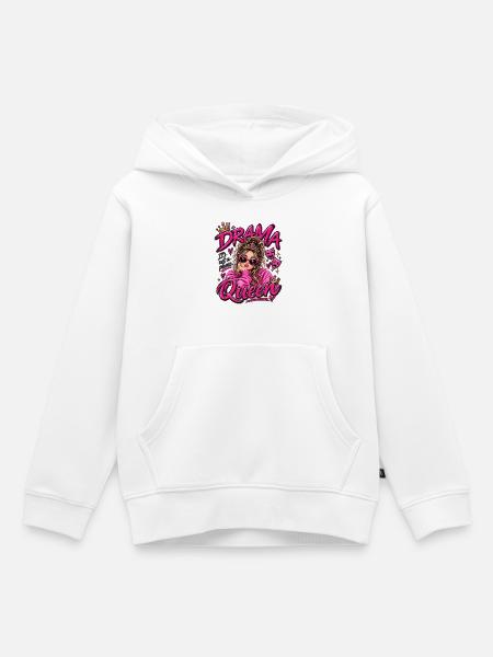 Drama Queen Pink - Kinder Premium Organic Hoodie - Weiß