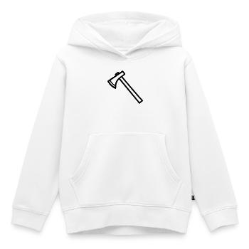 Axt - Kinder Premium Organic Hoodie - Weiß - Vorne - AI Model Kid Female (0cm)