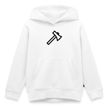 Axt - Kinder Premium Organic Hoodie - Weiß - Vorne - AI Model Kid Female (0cm)