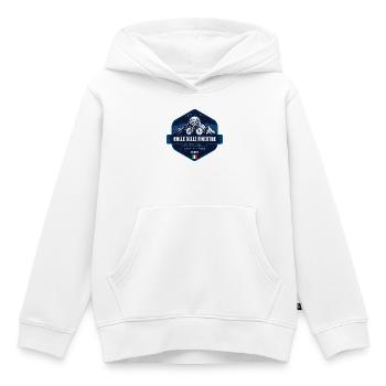 Colle delle Finestre Susa-Tal Piemont - Kinder Premium Organic Hoodie - Weiß - Vorne - AI Model Kid Female (0cm)