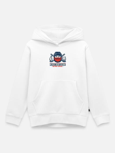 Playoff Bart Saison Nicht Sprechen - Kinder Premium Organic Hoodie - Weiß