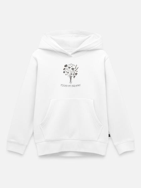 Blumenstrauß der Träume - Kinder Premium Organic Hoodie - Weiß